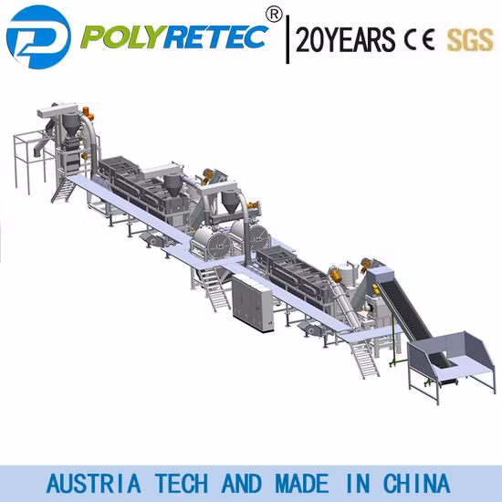 Plastic HDPE Milk Bottle PP Woven Bag Agricultrual Film Washing Recycling Line