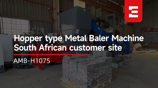 Metal Baler for Scrap Steel Copper Aluminum Iron Recycling