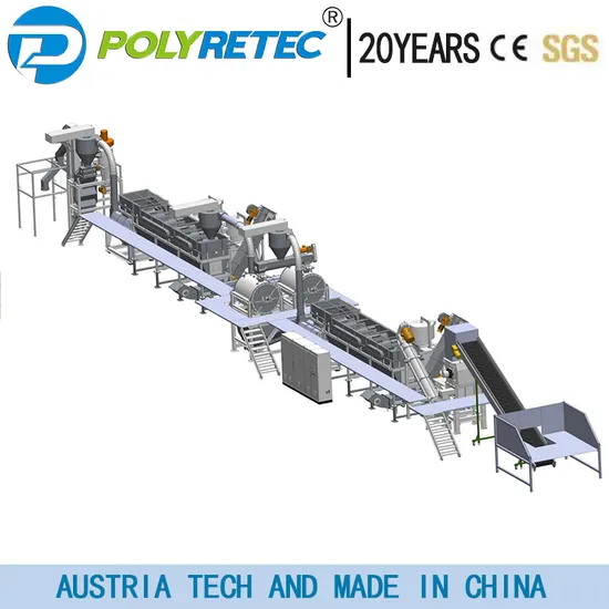 Plastic HDPE Milk Bottle PP Woven Bag Agricultrual Film Washing Recycling Line